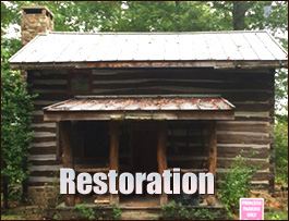 Historic Log Cabin Restoration  Albany, Ohio